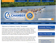 Tablet Screenshot of andersoncountychamber.org